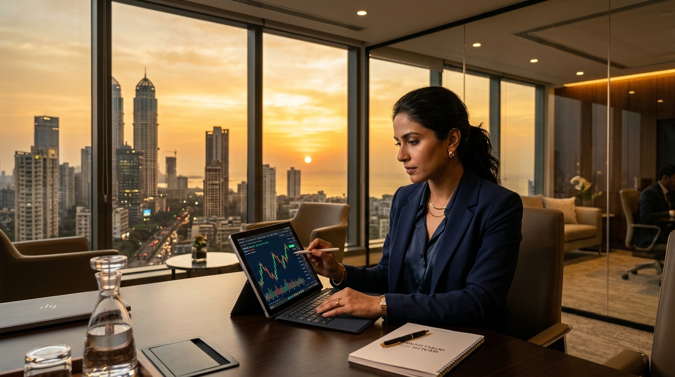 SEBI Certified Research Analyst reviewing stock market charts